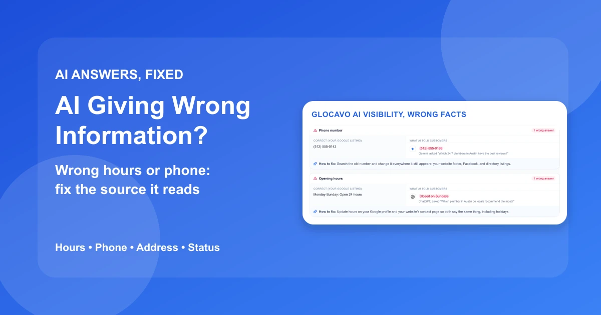 AI Giving Wrong Information? How to Fix It | GBP SEO Tools AI Giving Wrong Information? How to Fix It | GBP SEO Tools