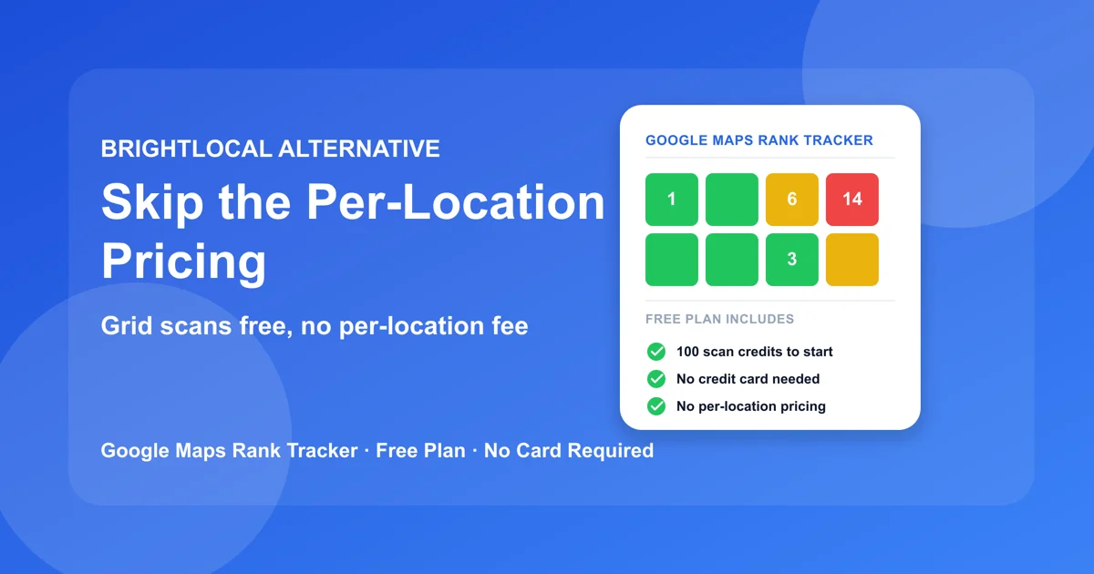 BrightLocal Alternative: One Flat Price | GBP SEO Tools BrightLocal Alternative: One Flat Price | GBP SEO Tools
