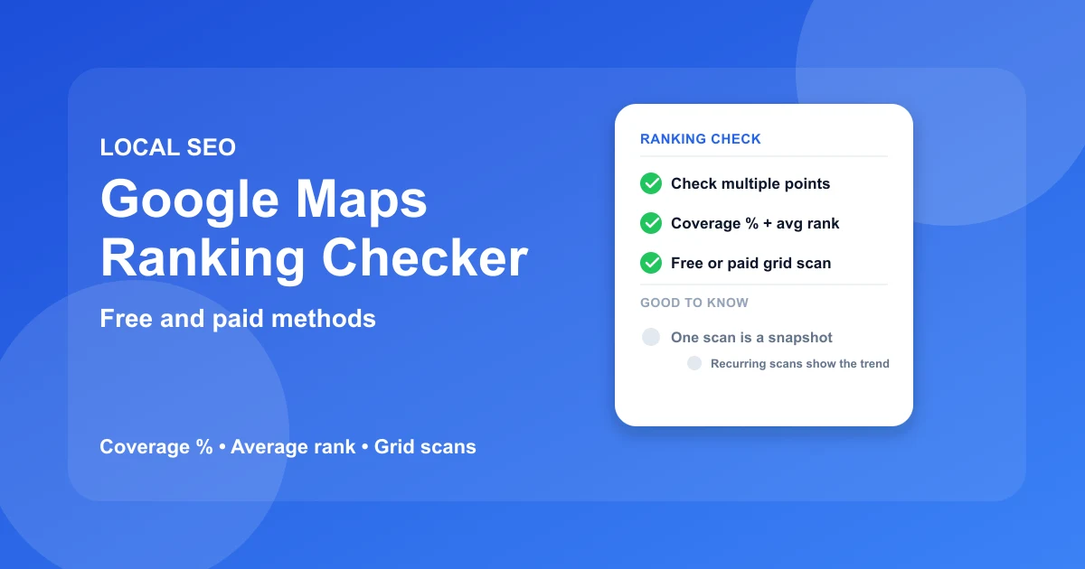 Google Maps Ranking Checker: Free and Paid | GBP SEO Tools Google Maps Ranking Checker: Free and Paid | GBP SEO Tools