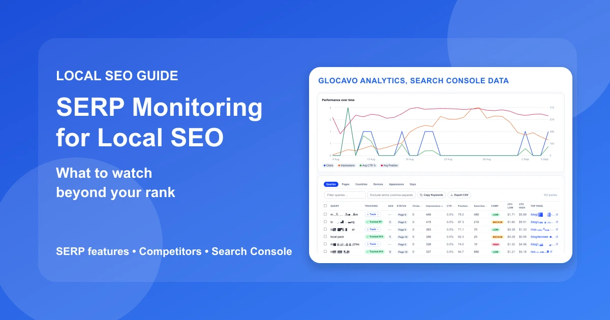 SERP Monitoring for Local SEO: What to Watch | GBP SEO Tools SERP Monitoring for Local SEO: What to Watch | GBP SEO Tools