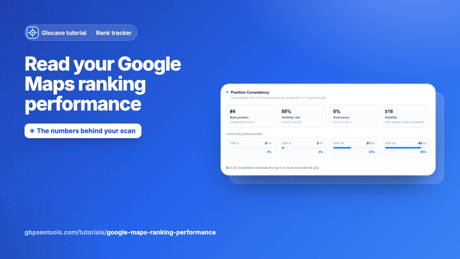 Read your Google Maps ranking performance